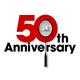 「50thAnniversary」50周年記念ロゴ